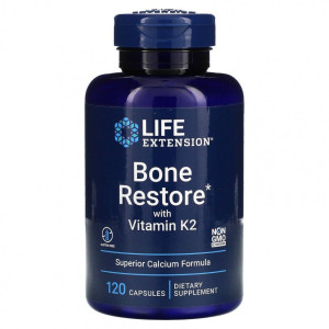 Life Extension, Bone Restore with Vitamin K2, 120 капс (30 порций)