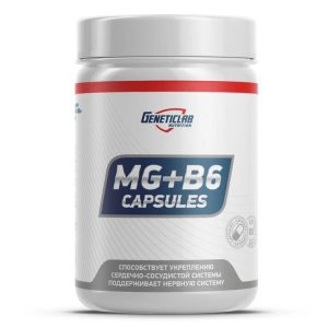 Geneticlab, Magnesium B6, 60 капс (60 порций)