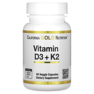California Gold Nutrition, D3+K2