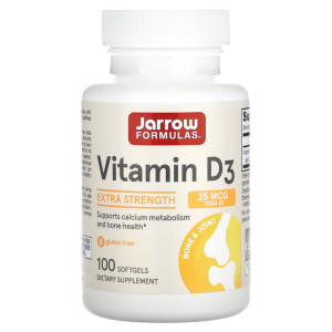 Jarrow, Vitamin D3, 100 капс (100 порций)