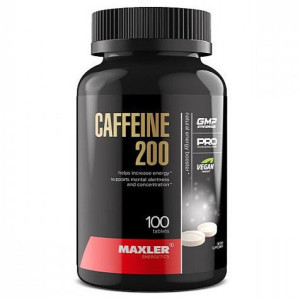 MAXLER, Caffeine 200 мг, 100 табл (100 порций)