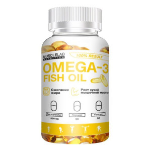 MUSCLELAB, Omega-3, 90 софтгель (90 порций)
