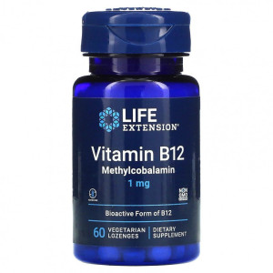 Life Extension, B12 Methylcobalamin, 60 паст (60 порций)