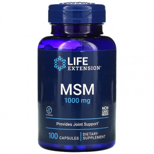 Life Extension, MSM 1000 мг, 100 капс (33 порции)
