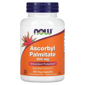 NOW, Ascorbyl Palmitate 500 мг, 100 капс (100 порций)