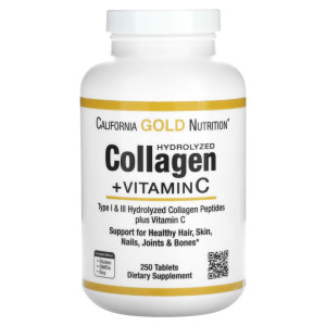 California Gold Nutrition, Collagen+Vitamin C, 250 ΡΠ°Π±Π» (83 ΠΏΠΎΡΡΠΈΠΈ)