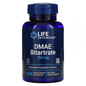 Life Extension, DMAE 150 мг, 200 капс (200 порций)