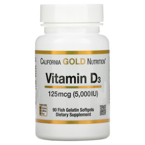 California Gold Nutrition, Vitamin D3 5000 ΠΠ