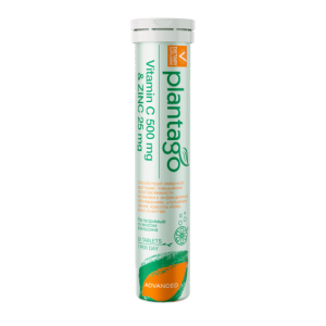 Plantago, Vitamin C 500 мг + Zinc 25 мг, 20 шип табл