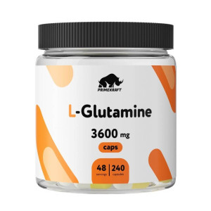 Primekraft, L-Glutamine, 240 капс (48 порций)