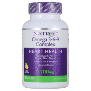NATROL, Omega 3-6-9, 60 софтгель