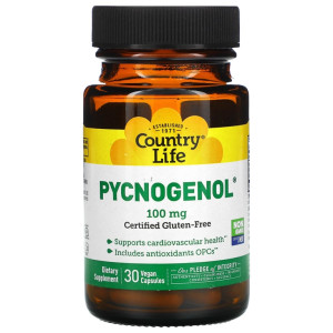 Country Life, Pycnogenol 100 мг, 30 капс (30 порций)