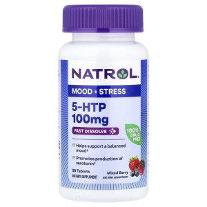 NATROL, 5-HTP, 100 мг, 30 табл