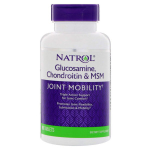 NATROL, Glucosamine, Chondroitin & MSM, 90 табл