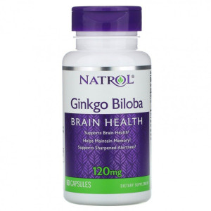 NATROL, Ginkgo Biloba, 120 мг, 60 капс