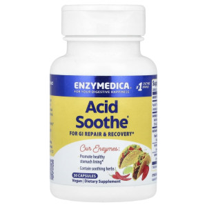 Enzymedica, Acid Soothe, 30 капс (30 порций)