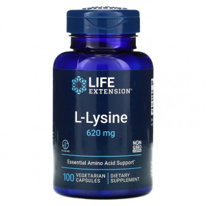 Life Extension, L-Lysine 620 мг, 100 капс (100 порций)