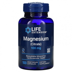 Life Extension, Magnesium Citrate 100 мг, 100 капс (100 порций)