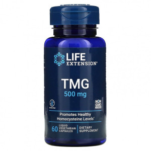 Life Extension, TMG 500 мг, 60 капс (30 порций)