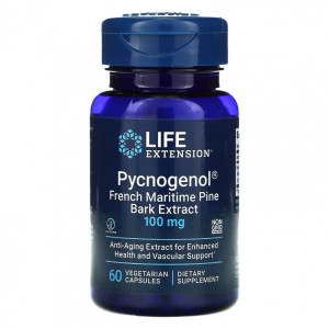 Life Extension, Pycnogenol 100 мг, 60 капс (60 порций)