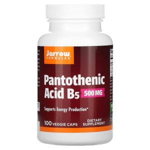 Jarrow, Pantothenic Acid 500 мг, 100 капс (100 порций)