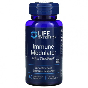 Life Extension, Immune Modulator with Tinofend, 60 капс (30 порций)
