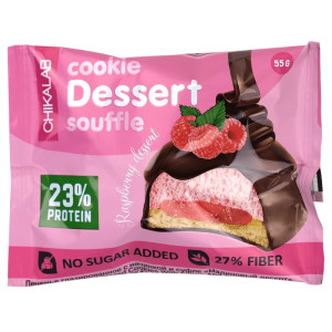 ChikaLab, Печенье глазированное с начинкой и суфле, 55 г