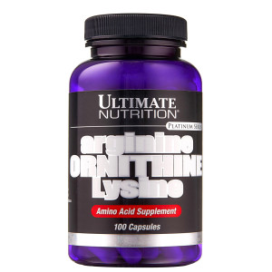 Ultimate Nutrition, Arginine-Ornithine-Lysine, 100 капс (33 порции)