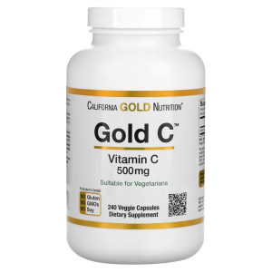 California Gold Nutrition, Vitamin C 500 ΠΌΠ³, 240 ΠΊΠ°ΠΏΡ (240 ΠΏΠΎΡΡΠΈΠΉ)