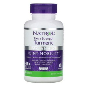 NATROL, EXTRA Strength Turmeric, 60 капс