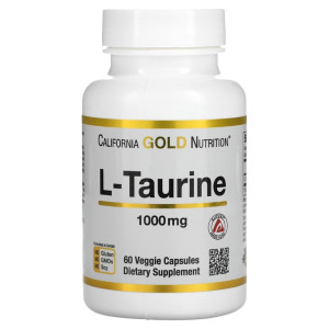 California Gold Nutrition, L-Taurine 1000 мг, 60 капс (60 порций)