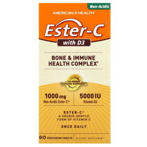 American Health, Ester-C with D3, 60 табл (60 порций)