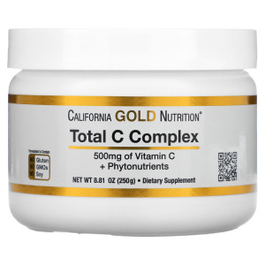 California Gold Nutrition, Total C Complex 500 ΠΌΠ³, 250 Π³ (390 ΠΏΠΎΡΡΠΈΠΉ)