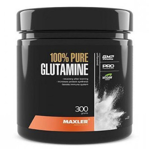 MAXLER, 100% Pure Glutamine, 300 г (60 порций)