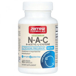Jarrow, NAC 500 мг, 60 капс (60 порций)