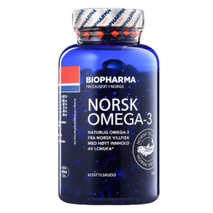 Biopharma, Norsk Omega-3, 160 софтгель (80 порций)