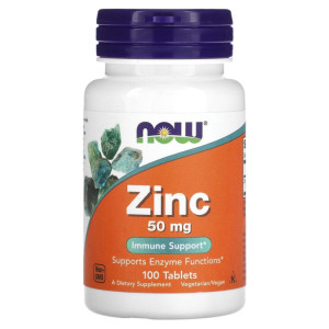 NOW, Zinc Gluconate 50 мг